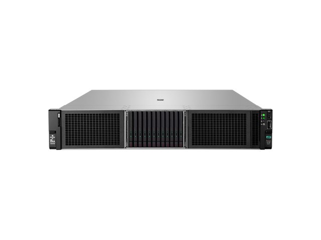 A 2U rack server with a bank of drive bays across the front.